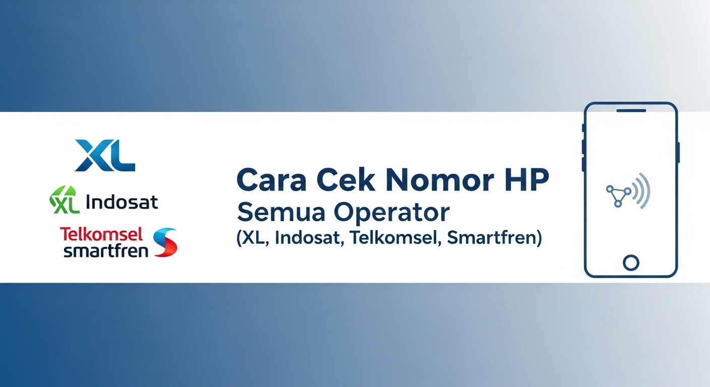 Cara Cek Nomor HP Semua Operator (XL, Indosat, Telkomsel, Smartfren)