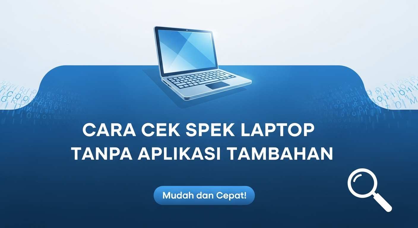 Cara Cek Spek Laptop Tanpa Aplikasi Tambahan