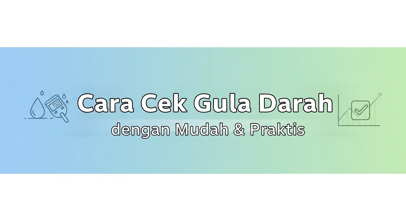 Cara Cek Gula Darah dengan Mudah & Praktis