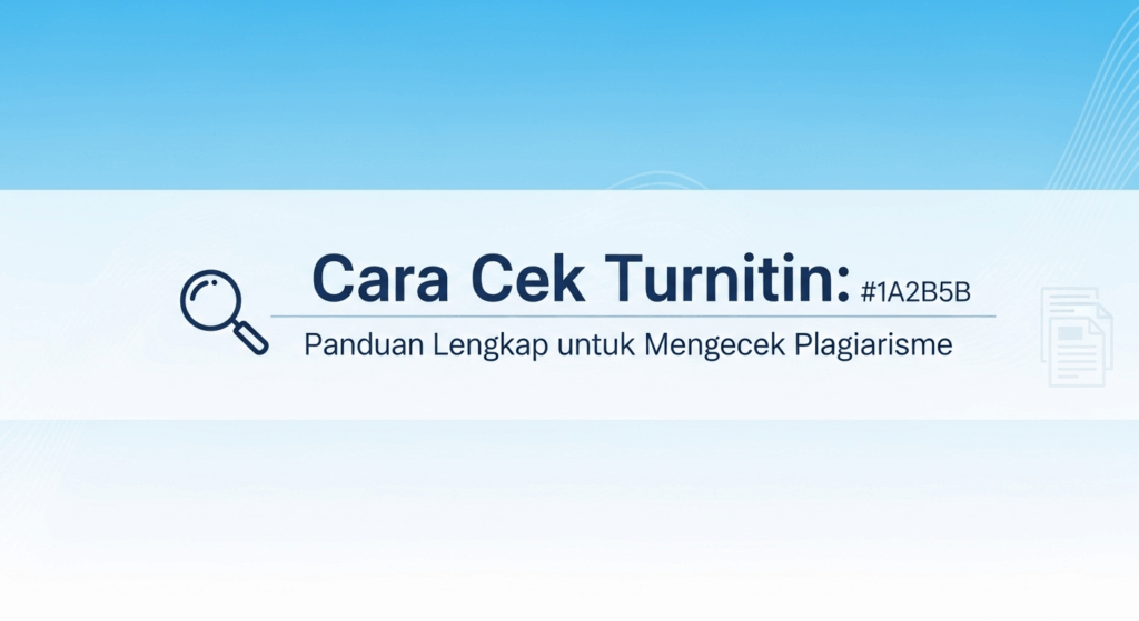 Cara Cek Turnitin: Panduan Lengkap untuk Mengecek Plagiarisme 1 Cara Cek Turnitin: Panduan Lengkap untuk Mengecek Plagiarisme