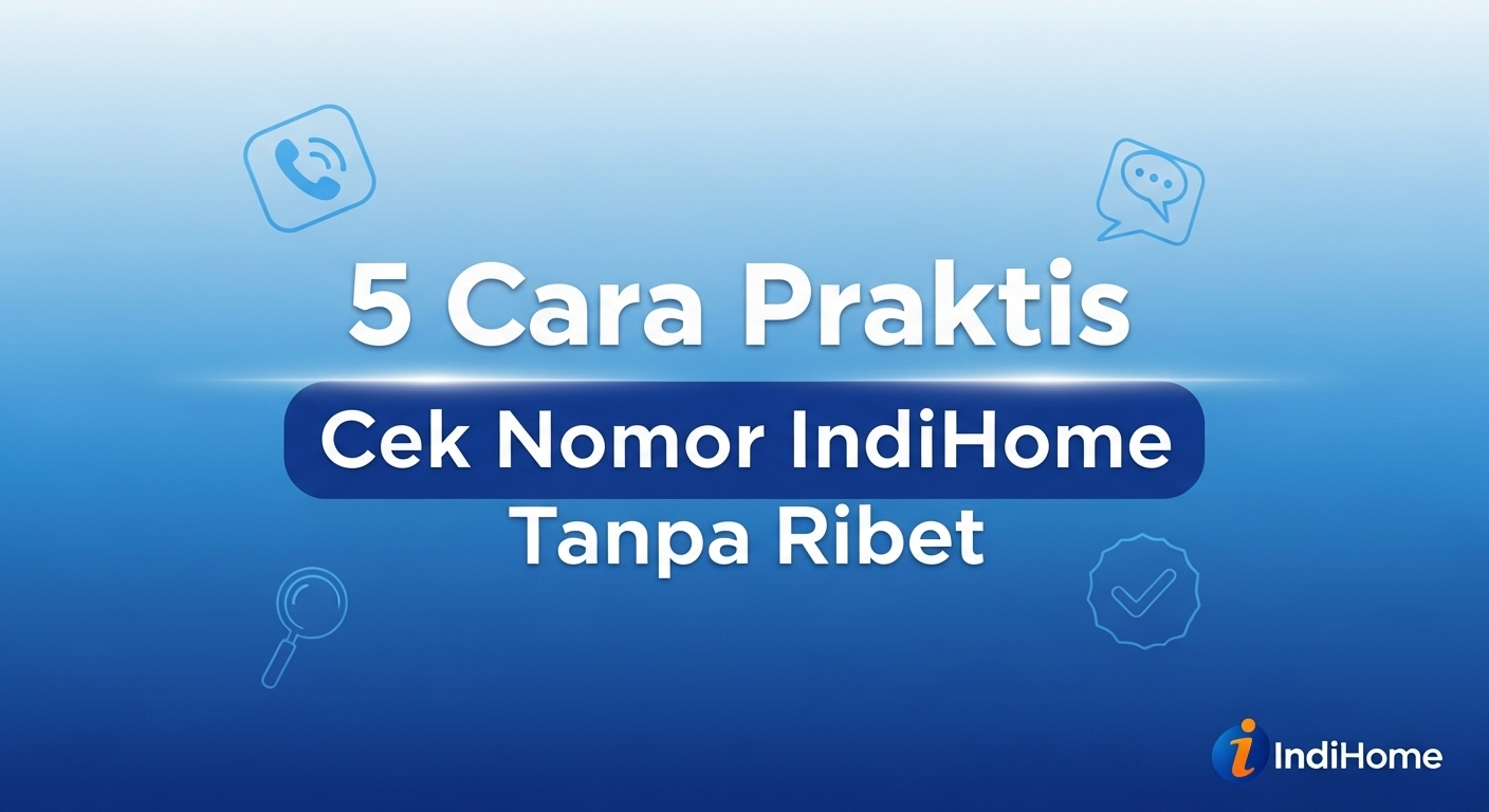 5 Cara Praktis Cek Nomor IndiHome Tanpa Ribet