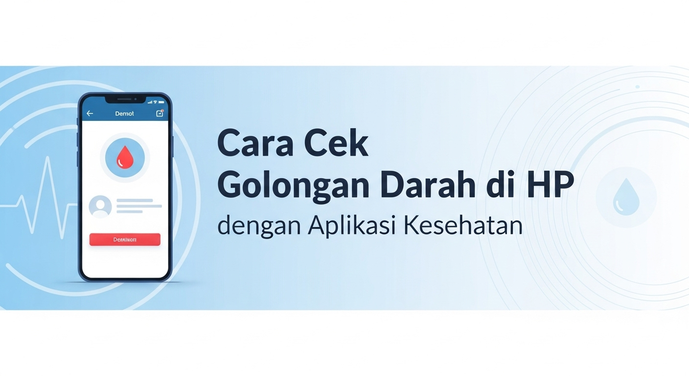 Cara Cek Golongan Darah di HP dengan Aplikasi Kesehatan