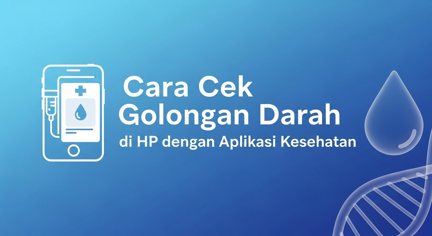 Cara Cek Golongan Darah di HP dengan Aplikasi Kesehatan