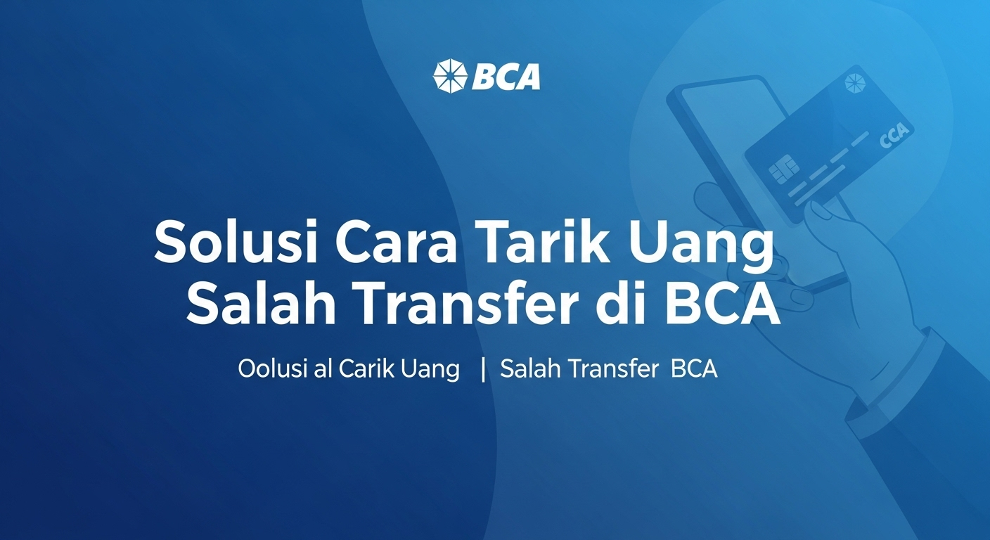 Solusi Cara Tarik Uang Salah Transfer di BCA