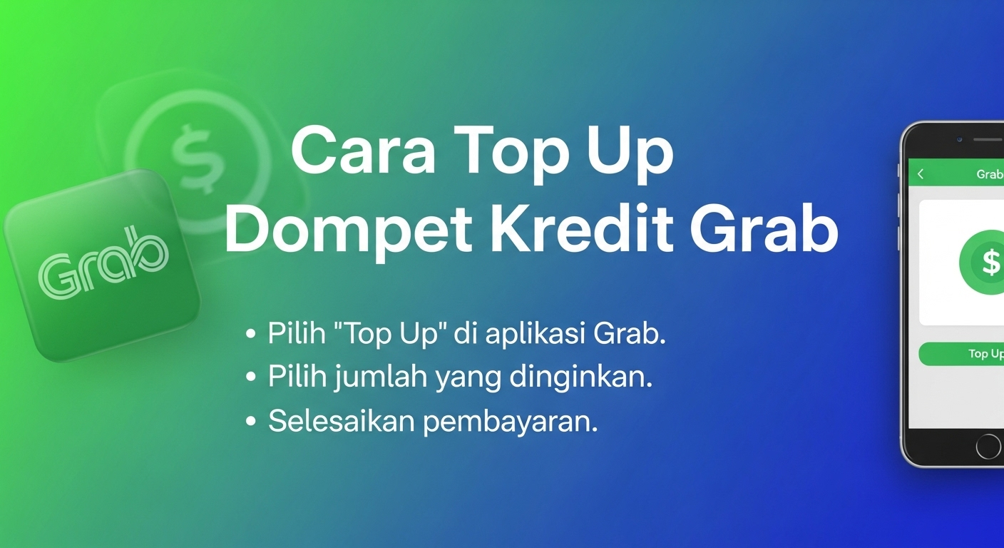 Cara Top Up Dompet Kredit Grab 