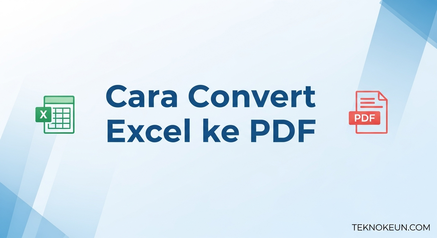 Cara Convert Excel ke PDF