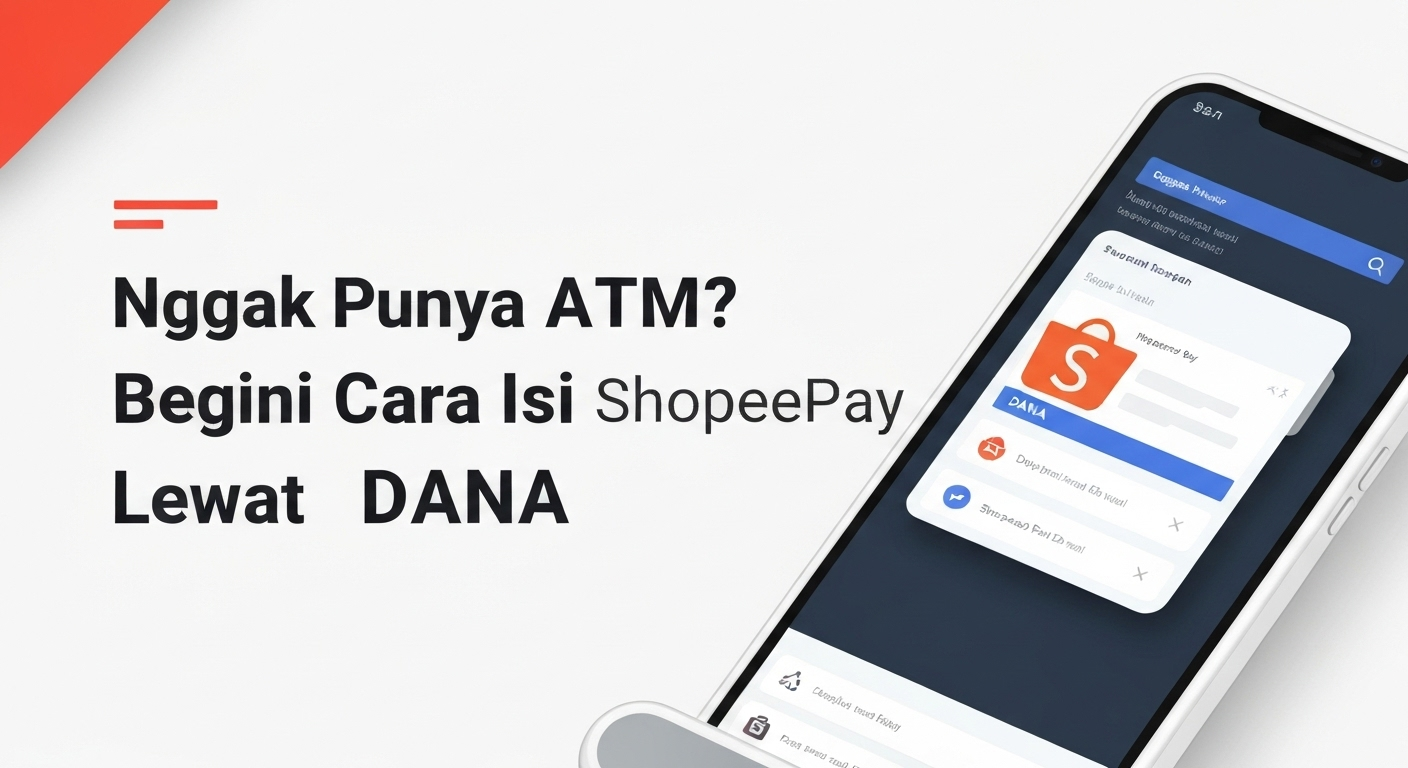 Nggak Punya ATM? Begini Cara Isi ShopeePay Lewat DANA