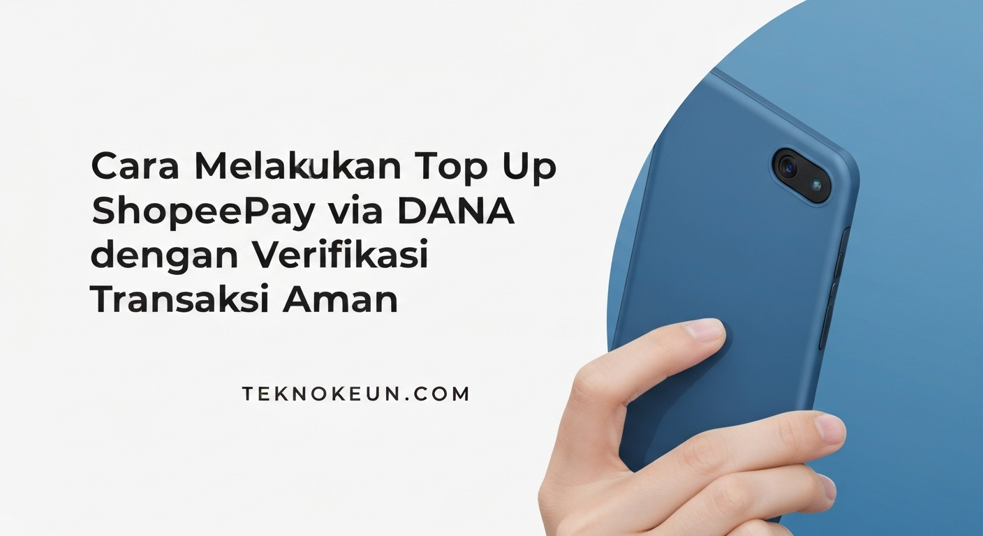 Cara Melakukan Top Up ShopeePay via DANA dengan Verifikasi Transaksi Aman