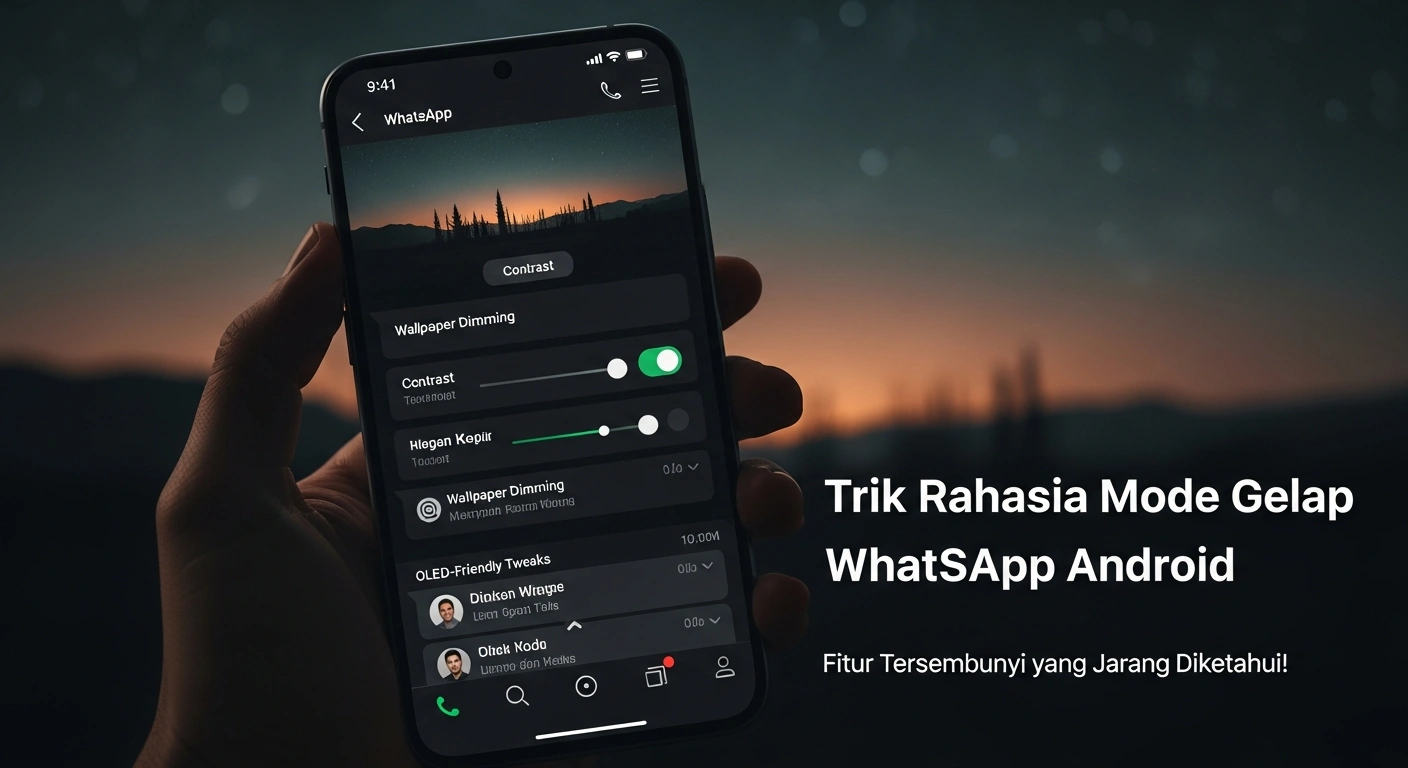 Trik Rahasia Mode Gelap WhatsApp