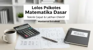 Cara Lolos Psikotes Matematika Dasar: Teknik Cepat & Latihan yang Terbukti Efektif!