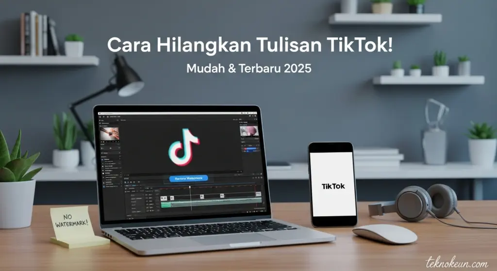 Cara Menghilangkan Tulisan TikTok