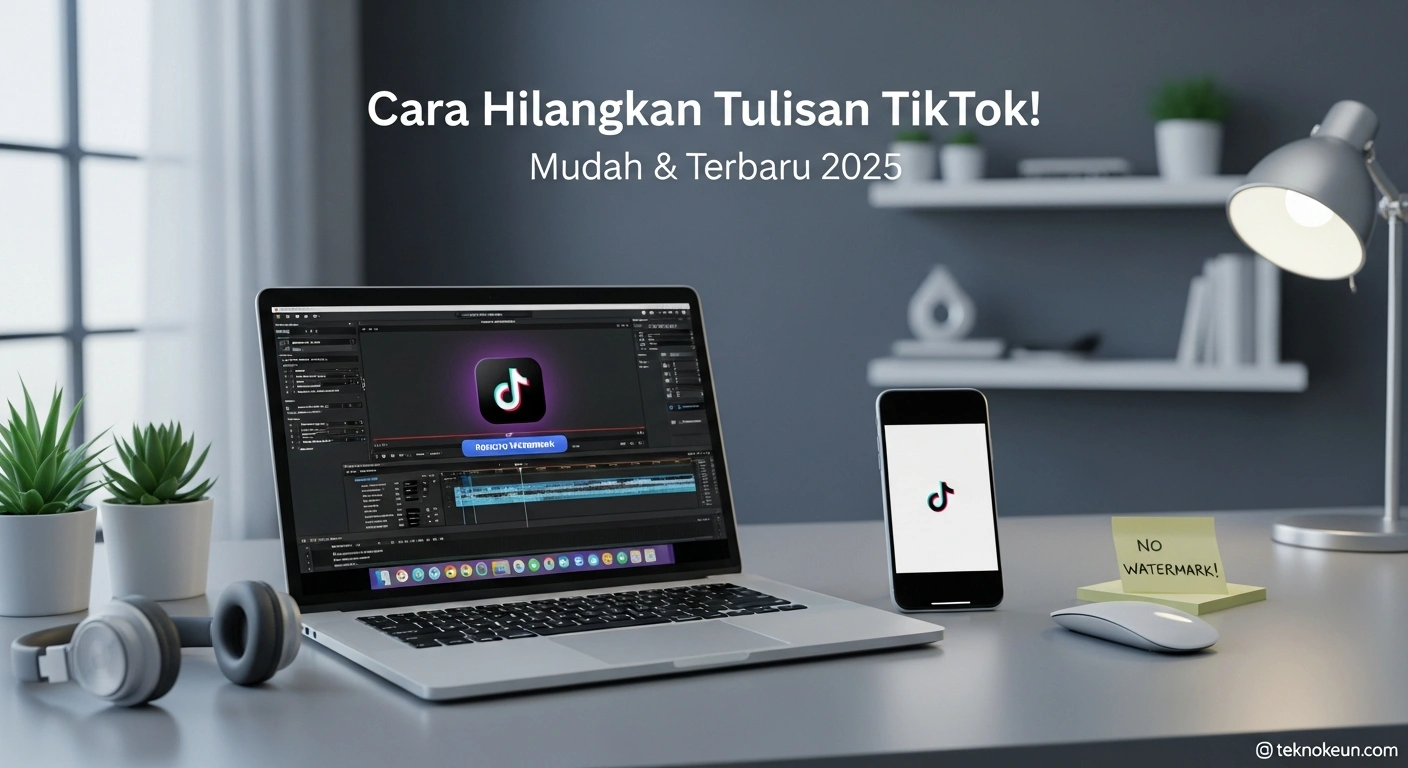 Cara Menghilangkan Tulisan TikTok
